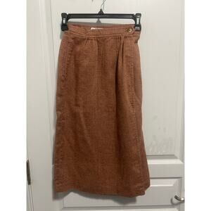 Vintage brown College Town wrap skirt